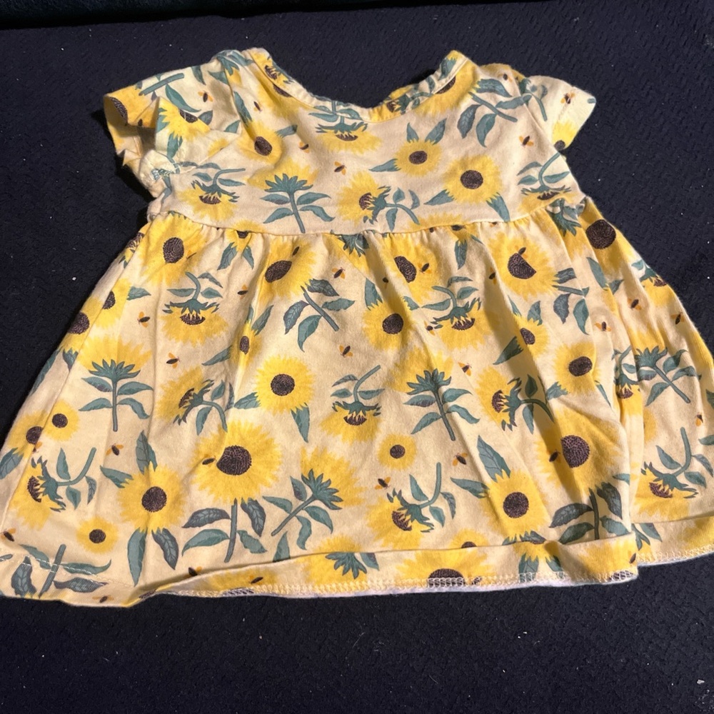 Wonder Nation Yellow Sunflower Dress